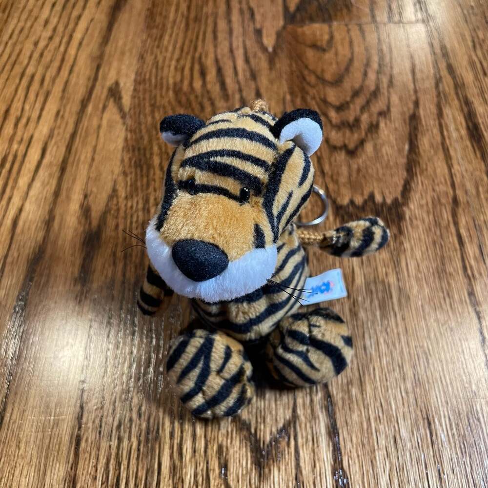 NICI Lion Bean Bag Chain Charm Keyring Keychain Plush Vintage